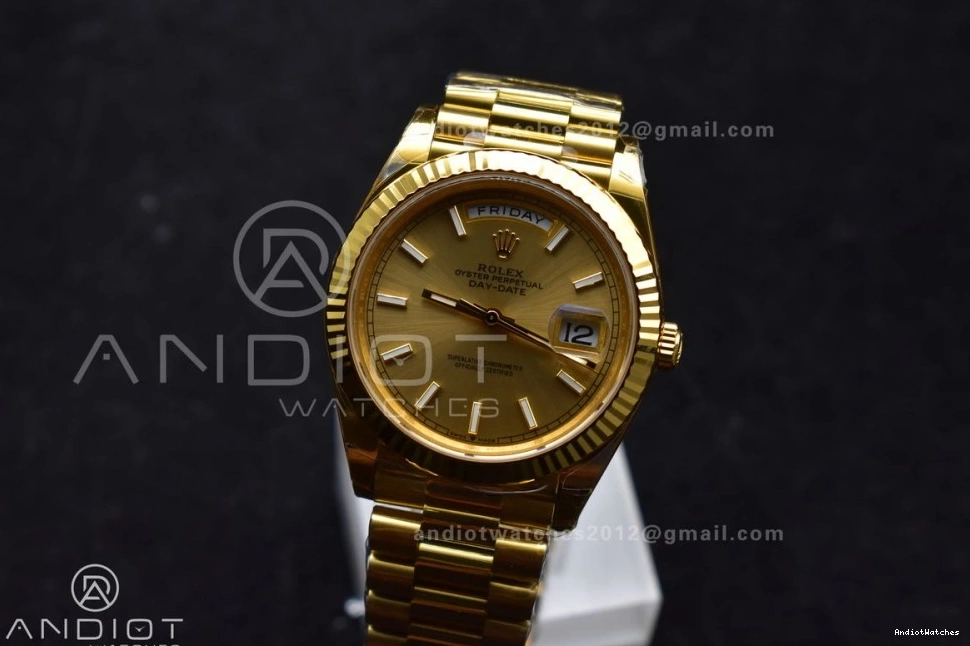 228238 (Gain 1:1 40 Weight) President 661 Gold Best THBF Bracelet Edition QuickDry on Date YG Dial Day VR3255 0325